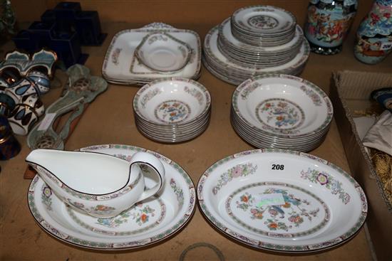 Wedgwood Kutani crane dinner service for 6 settings